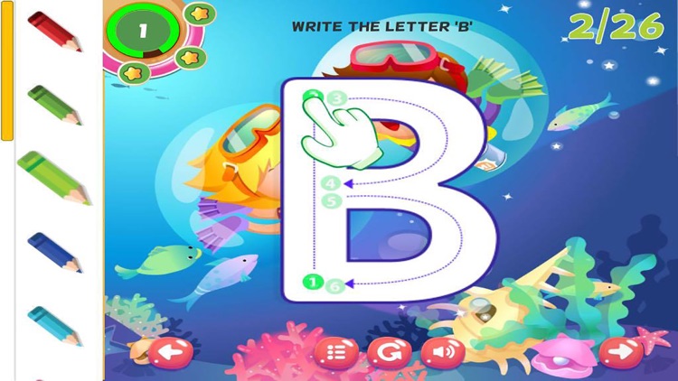 ABC Tracing Alphabet Learning Writing Letters screenshot-1