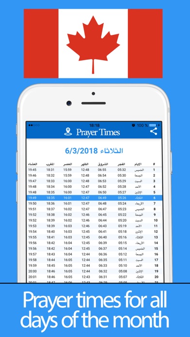 Toronto prayer times - CANADA screenshot 3