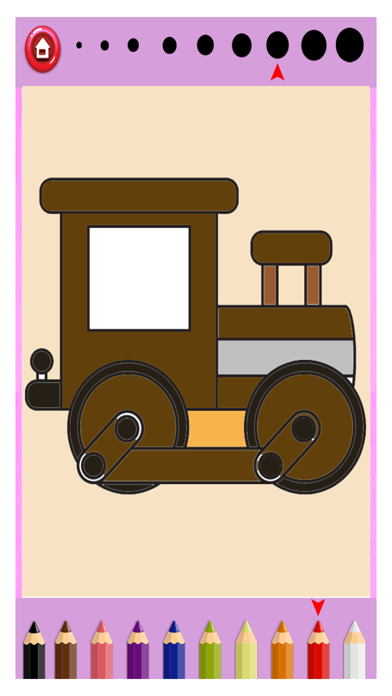 Train Coloring Game for Kids - Kids Learning Game Screenshot on iOS