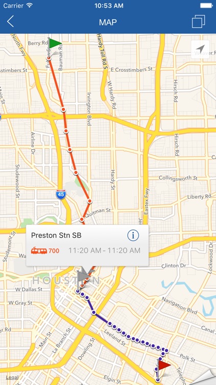 ezRide Houston METRO - Transit Directions for Bus and Light Rail including Offline Planner screenshot-3