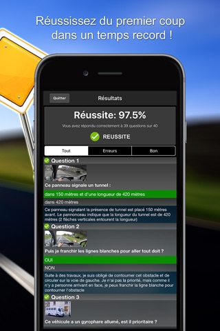 Quiz Code de la Route 2016 Pro: Questions issues du code la route 2016 officiel (Test Auto-école) screenshot 3