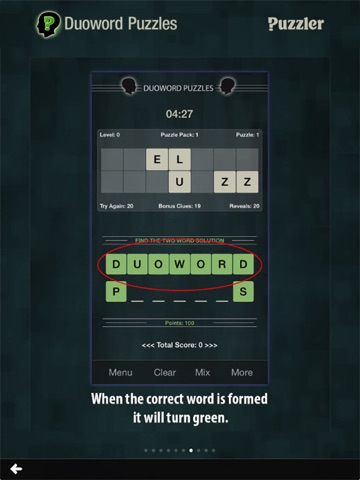 Duoword Puzzles screenshot 2