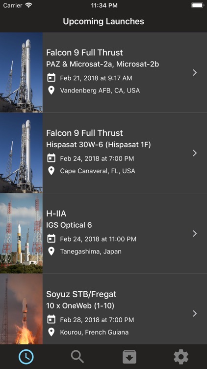 Liftoff: Launch Schedule