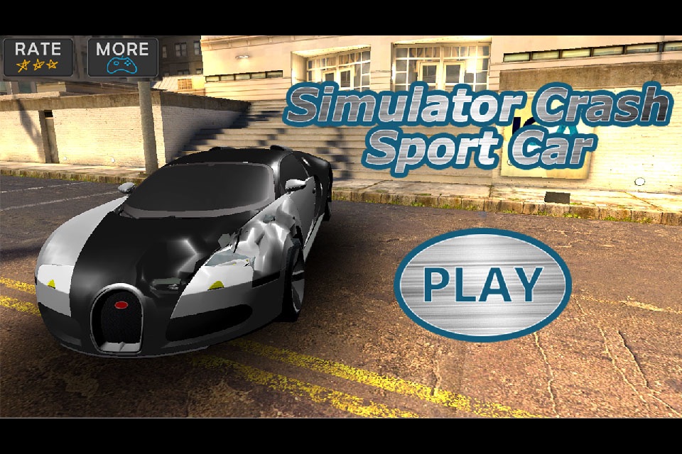 Simulator Crash Sport Car 3D screenshot 2