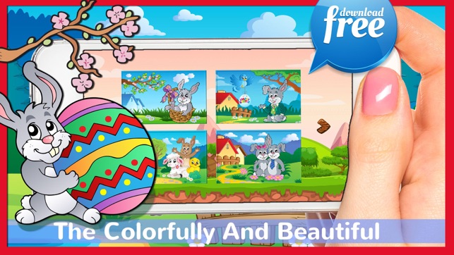 Happy Easter Jigsaw Puzzles Free For Toddlers & Me(圖4)-速報App