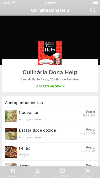 How to cancel & delete Culinária Dona Help Delivery from iphone & ipad 1