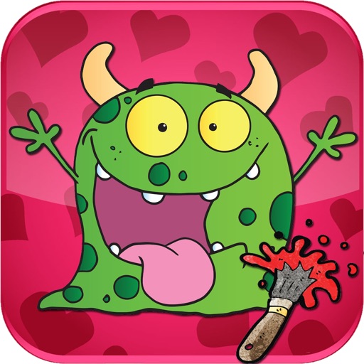 Coloring For Kid Game Monster Icon