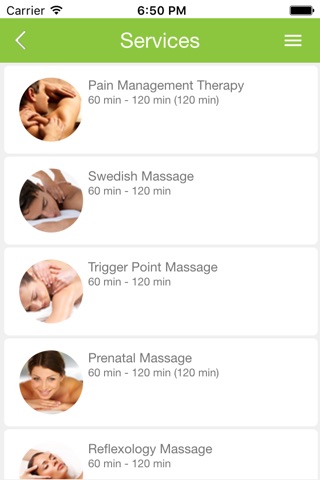 Massage Green Spa - Appointment Setter screenshot 4