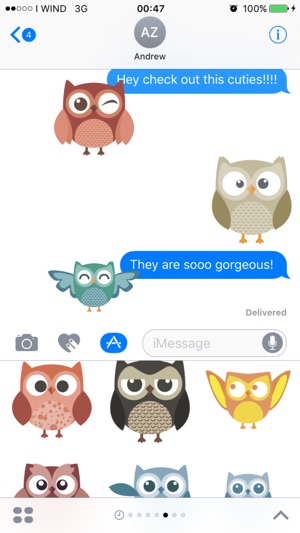 Cute Owls Stickaz(圖1)-速報App