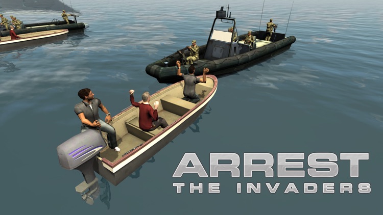 Army Boat Sea Border Patrol – Real mini ship sailing & shooting simulator game screenshot-3