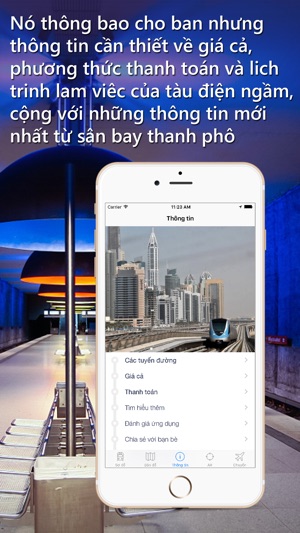 Metro trình dẫn đường Dubai