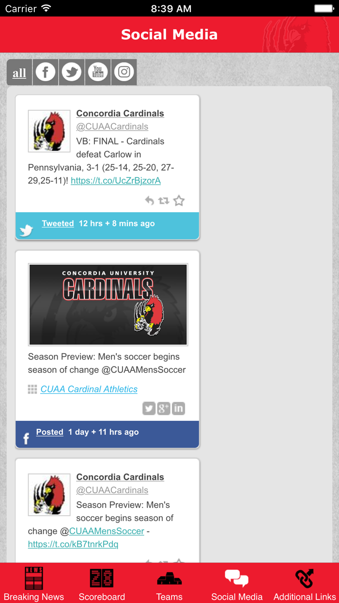 Concordia Cardinals Athletics