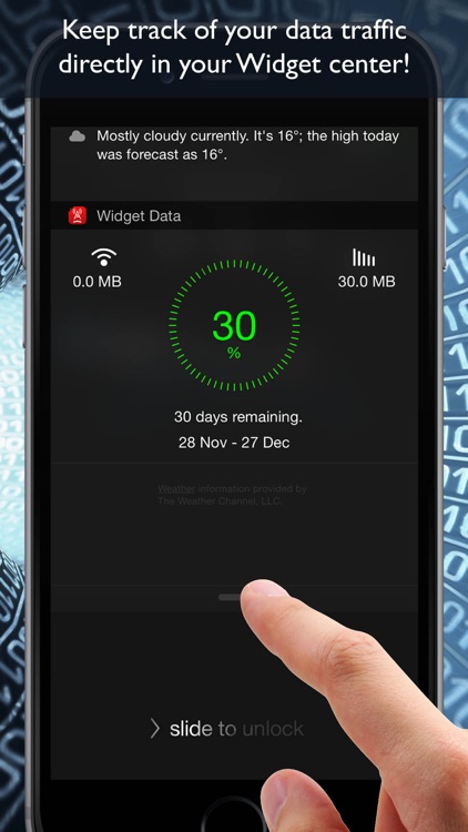 Widget Data Cellular ( monitor data usage )