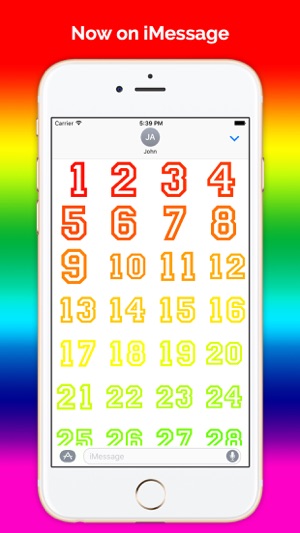 Digits - Number stickers for iMessage(圖2)-速報App