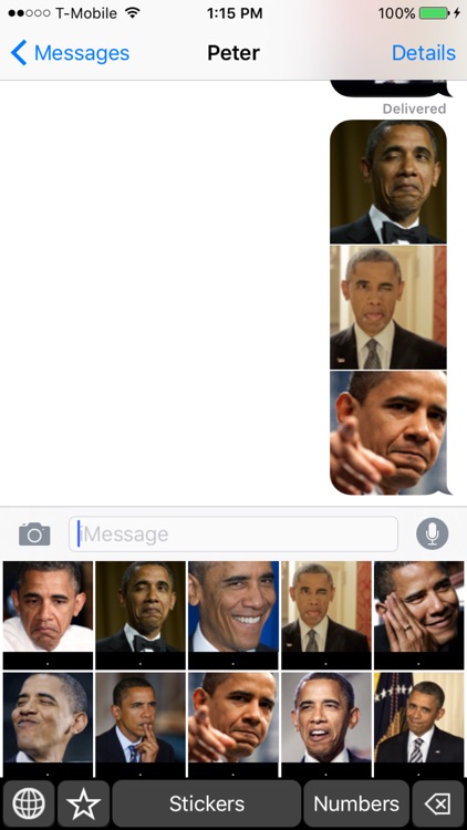 Barack Obama Faces Emoji: Keyboard Stickers and Chat Icons