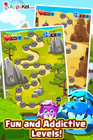 Inside Nick's Dinosaur Builder Rush – Match 3 Story Games for Free screenshot 4