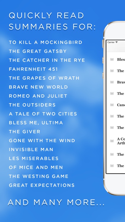 Book Notes - Summaries of Classic Literature Read Study Guides with Spritz Spark Cliffs