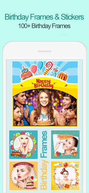 ‎Birthday Photo Frames Stickers on the App Store