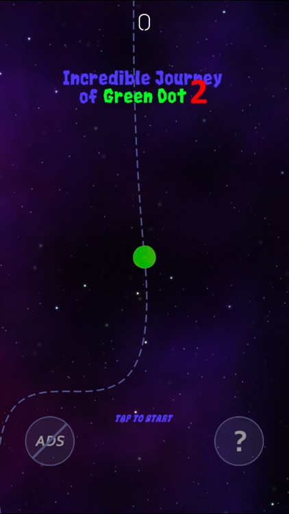 Incredible Journey of Green Dot 2. Dark space.
