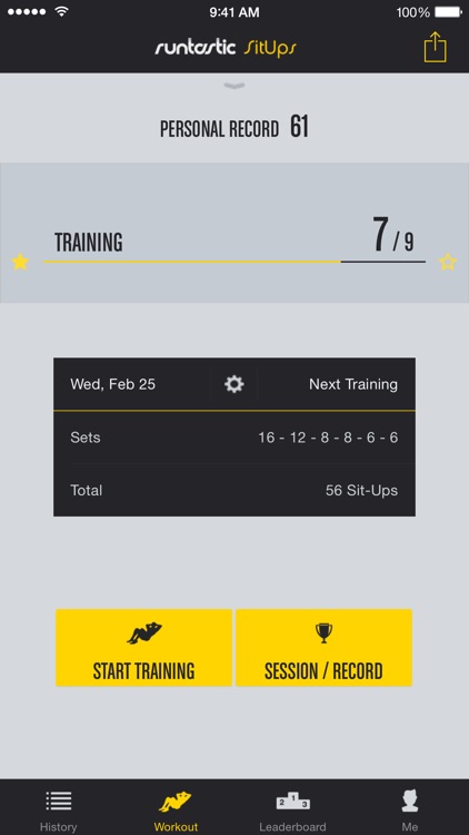 Runtastic Sit-Ups Trainer PRO screenshot-0