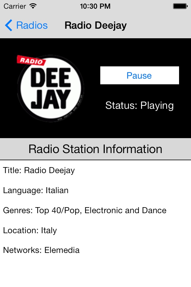 Italy Radio Live Player (Italian/Italia/italiana) screenshot 4