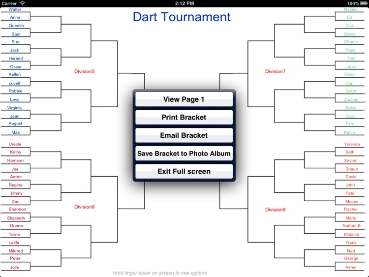 Big Bracket Maker for the iPad