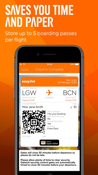 easyjet travel documents