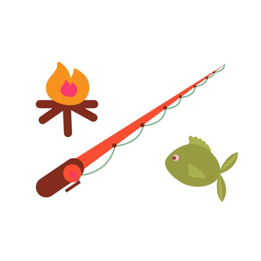Fishing & Camping Sticker Set for iMessage