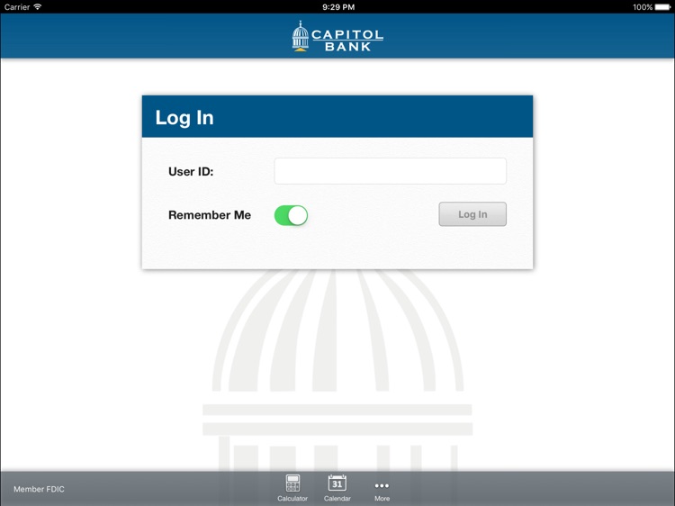 Capitol Bank-Mobile for iPad