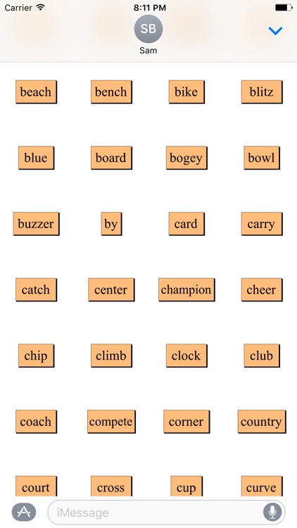 fridge words Sports Sticker Pack