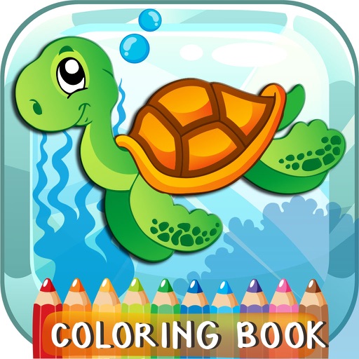 Sea Creatures Coloring Book For Kids And Toddlers! Icon