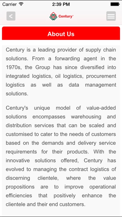 Century Logistics Investor Relations