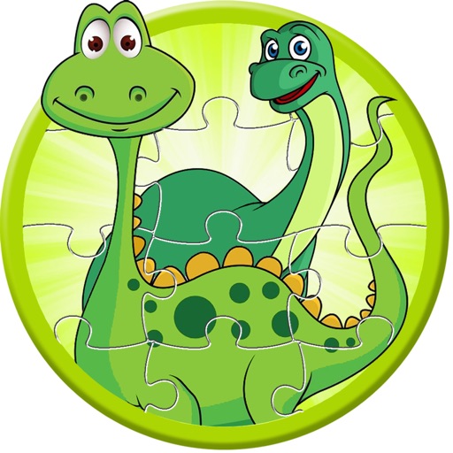 Puzzle Dinosaur Party Cute Jigsaw Fun Game Kids Icon