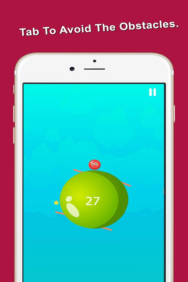 Spinning Circle Red Bouncing Balls Jump screenshot 2