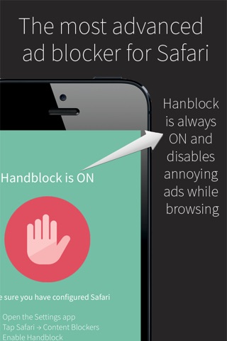 Handblock - Block Safari ads screenshot 3
