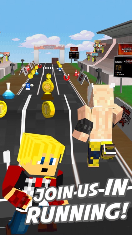 3D Fighting Blocks Skins Running Run Video Game
