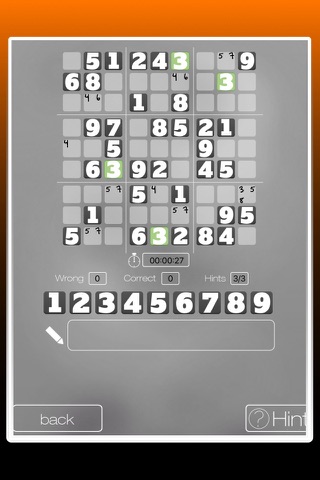 SUDOKU - THE CLASSIC ONE - Free screenshot 3