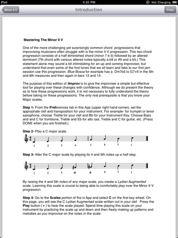 iImprov - The Minor II V for the iPad screenshot 2