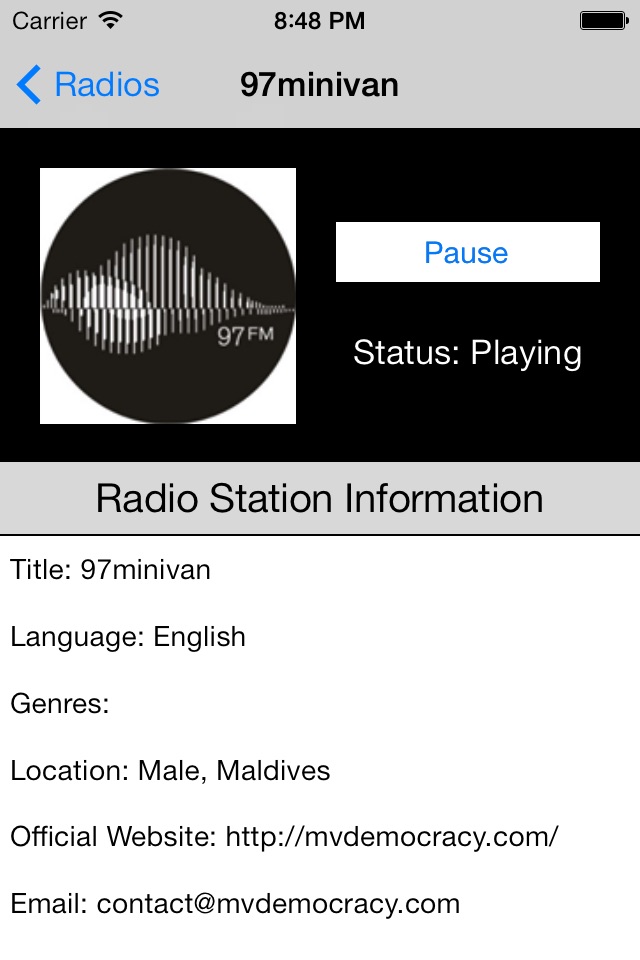 Maldives Radio Live Player (Malé/Maldivian/Dhivehi screenshot 2