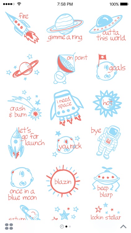 Space Pun Stickers