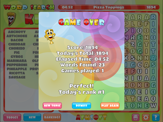 WordSearch Kids HD screenshot 4