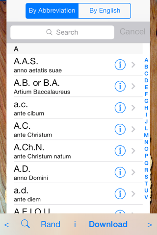 Latin Abbreviations screenshot 2