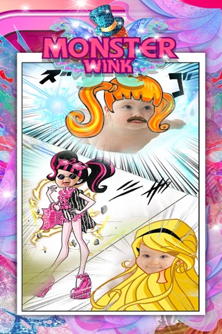 Anime & Manga Wink Monster Sticker Camera screenshot 2