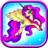 Coloring Fun Pony Unicorn legend