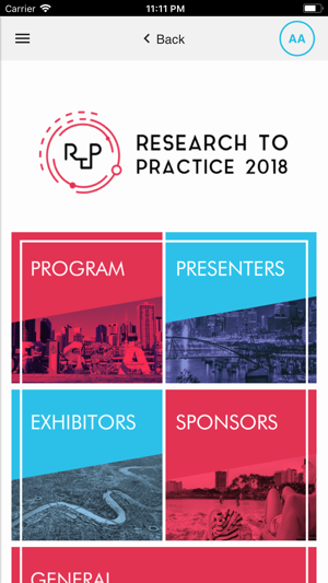 Research to Practice 2018(圖1)-速報App