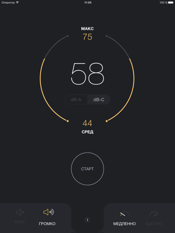 Скриншот из dB Decibel Meter - sound level measurement tool