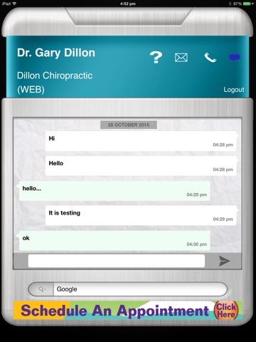 Dillon Chiropractic VIP App HD screenshot 4