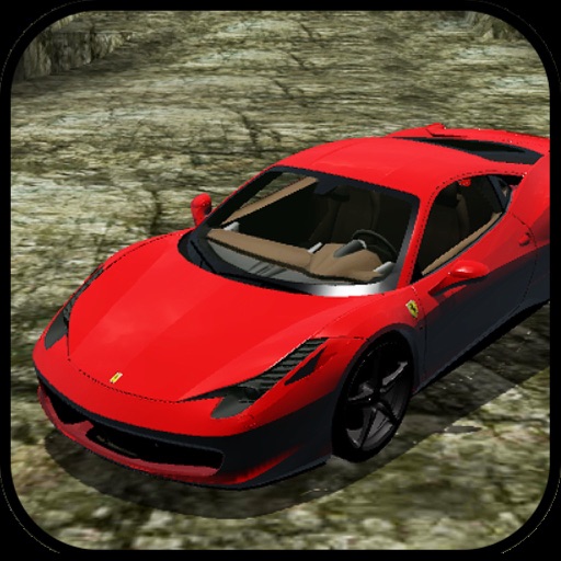 Red Sport Car Drift Icon