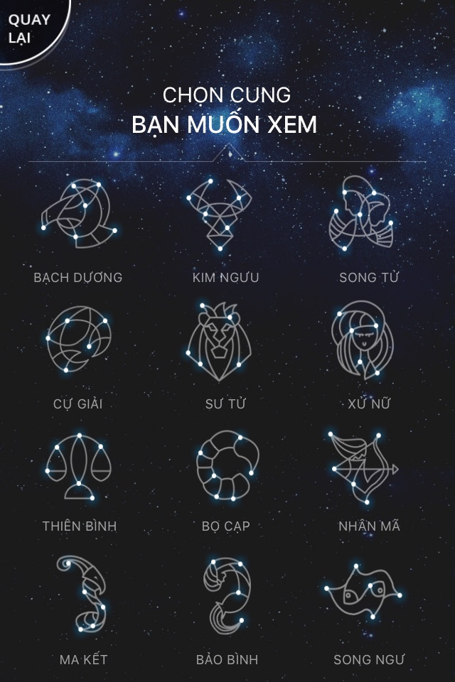 GUU Horoscope - Cung Hoàng Đạo, Mật Ngữ 12 Chòm Sao, Bói Toán, Tử Vi 12 Con Giáp 2016 screenshot 2