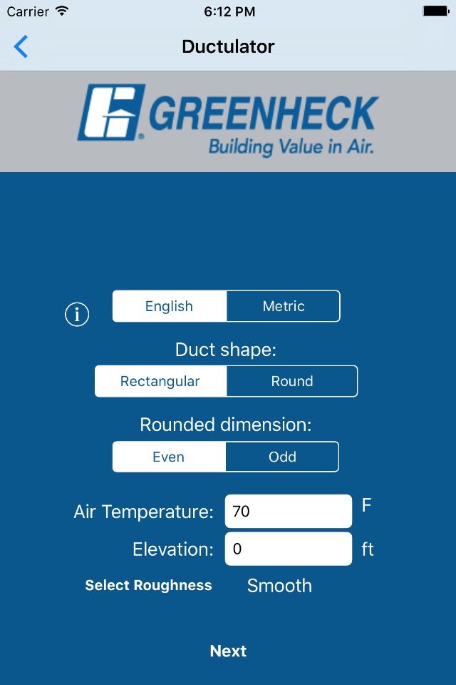 Greenheck Toolbox screenshot 2
